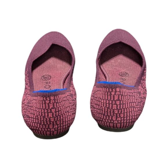 Rothys The Flat Fig Python Round Toe Slip On Shoes Balletcore Womens 6 Purple - Picture 4 of 6